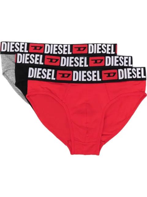 Diesel pack de tres piezas de ropa interior Umber-Andre