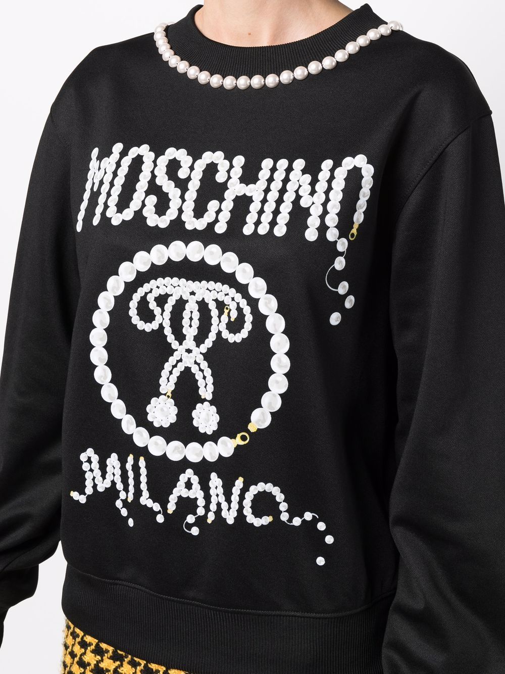 фото Moschino свитер с длинными рукавами и принтом