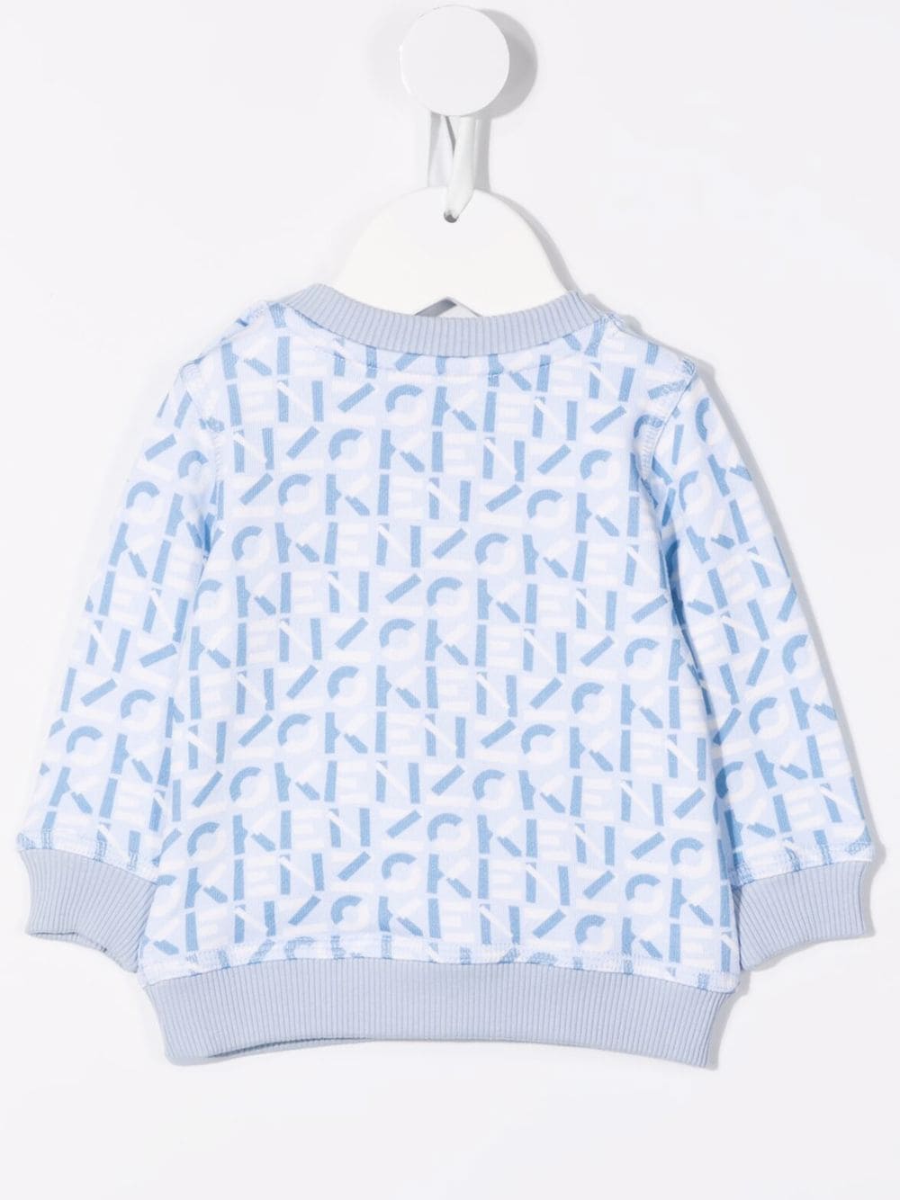 Kenzo Kids Sweater met monogramprint - Blauw