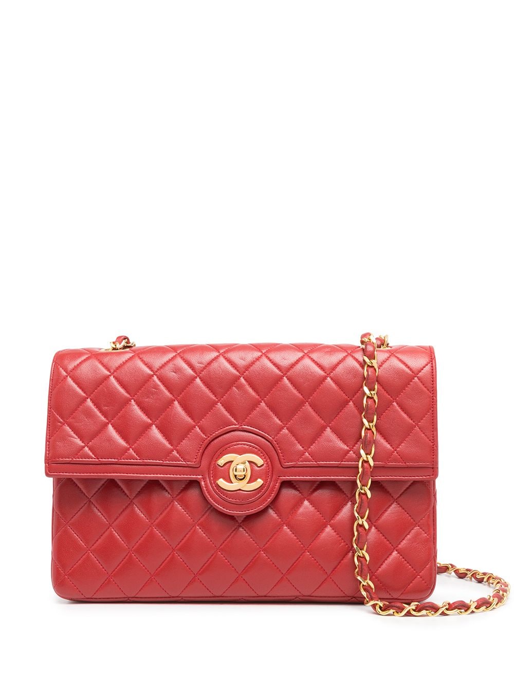 Image 1 of CHANEL Pre-Owned 1985-1993 CC diamond-quilted shoulder bag