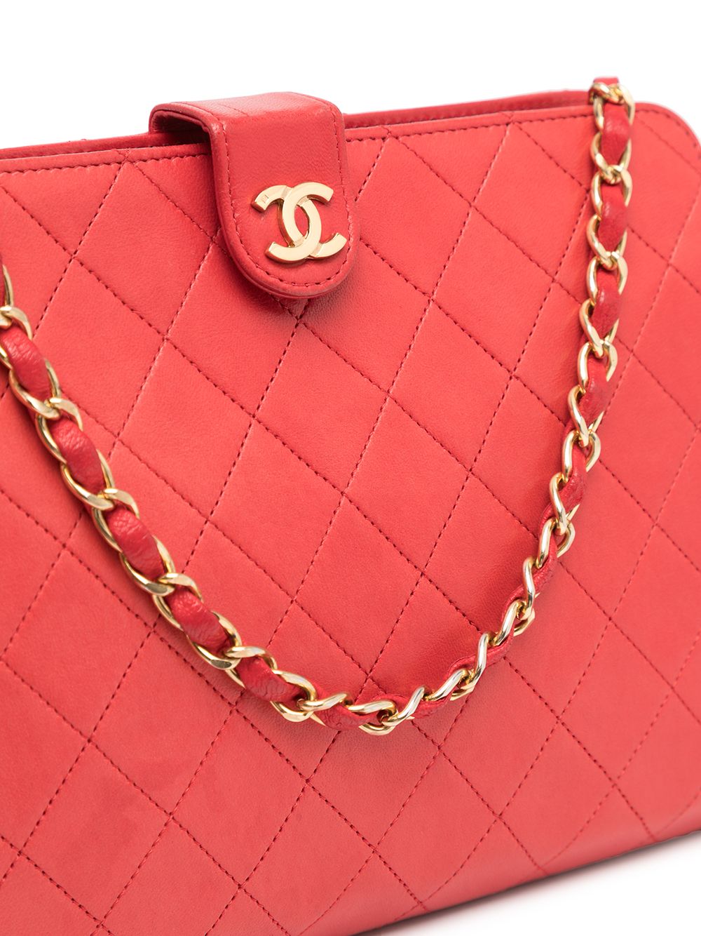 фото Chanel pre-owned стеганая сумка на плечо 1985-1993 годов с логотипом cc