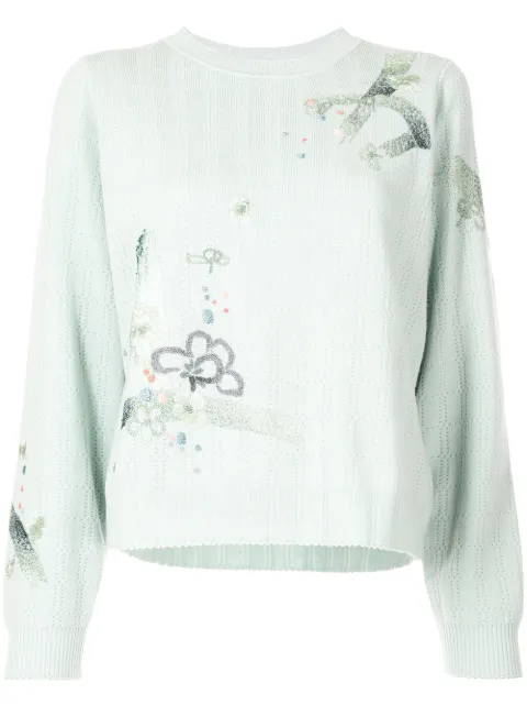 SHIATZY CHEN embroidered crew-neck jumper 