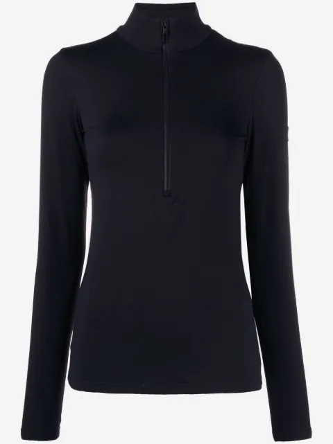 Fusalp logo-patch zip-fastening top