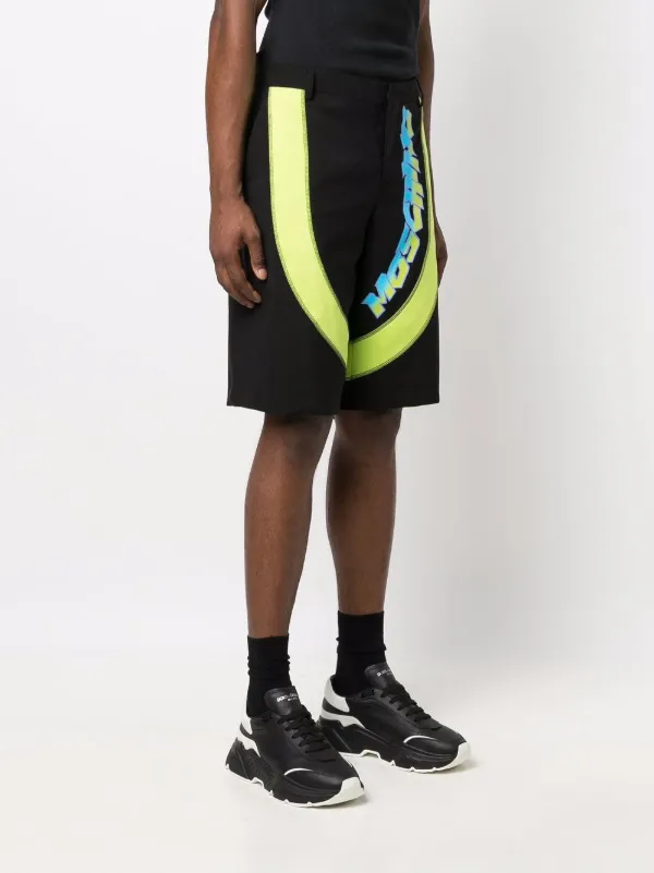 Moschino logo-print Tailored Shorts | Black | FARFETCH BH