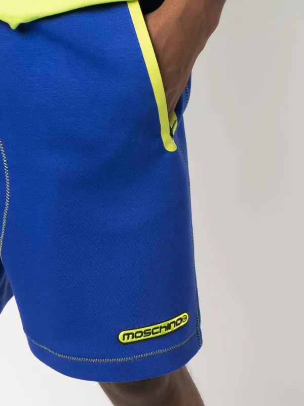 【送料&関税込】Moschino Logo Print Shorts Moschino logo-print Track Shorts | Yellow | FARFETCH