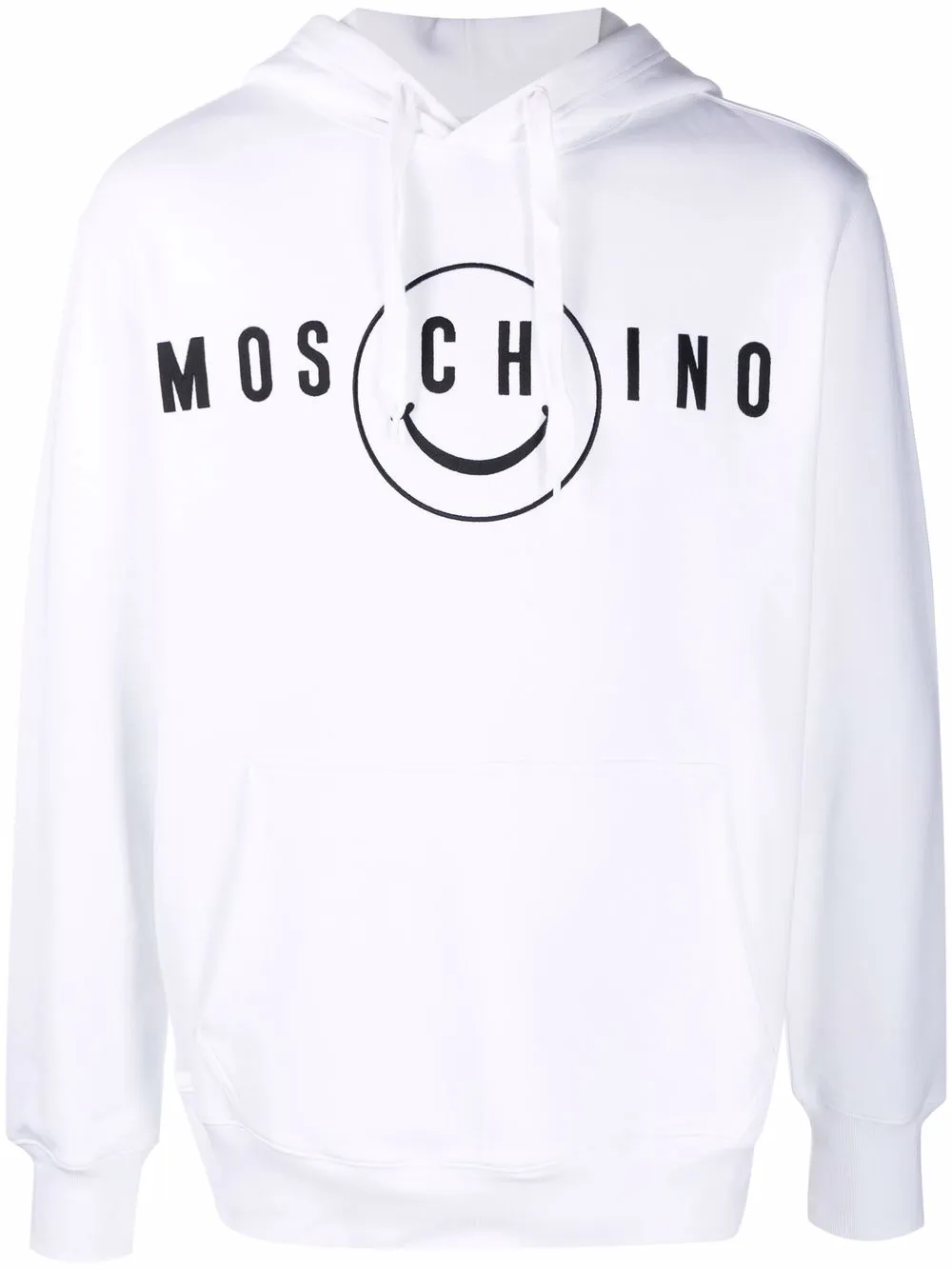 Moschino hoodie à logo imprimé - Blanc Top Merken Winkel
