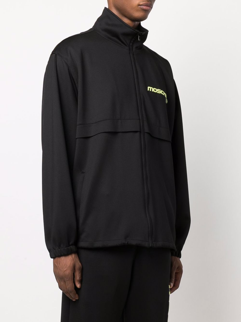фото Moschino куртка с воротником-воронкой и логотипом