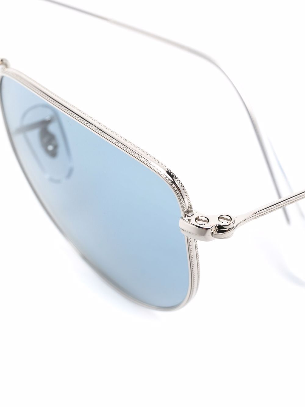 Ray-Ban Elon zonnebril met rond montuur Zilver