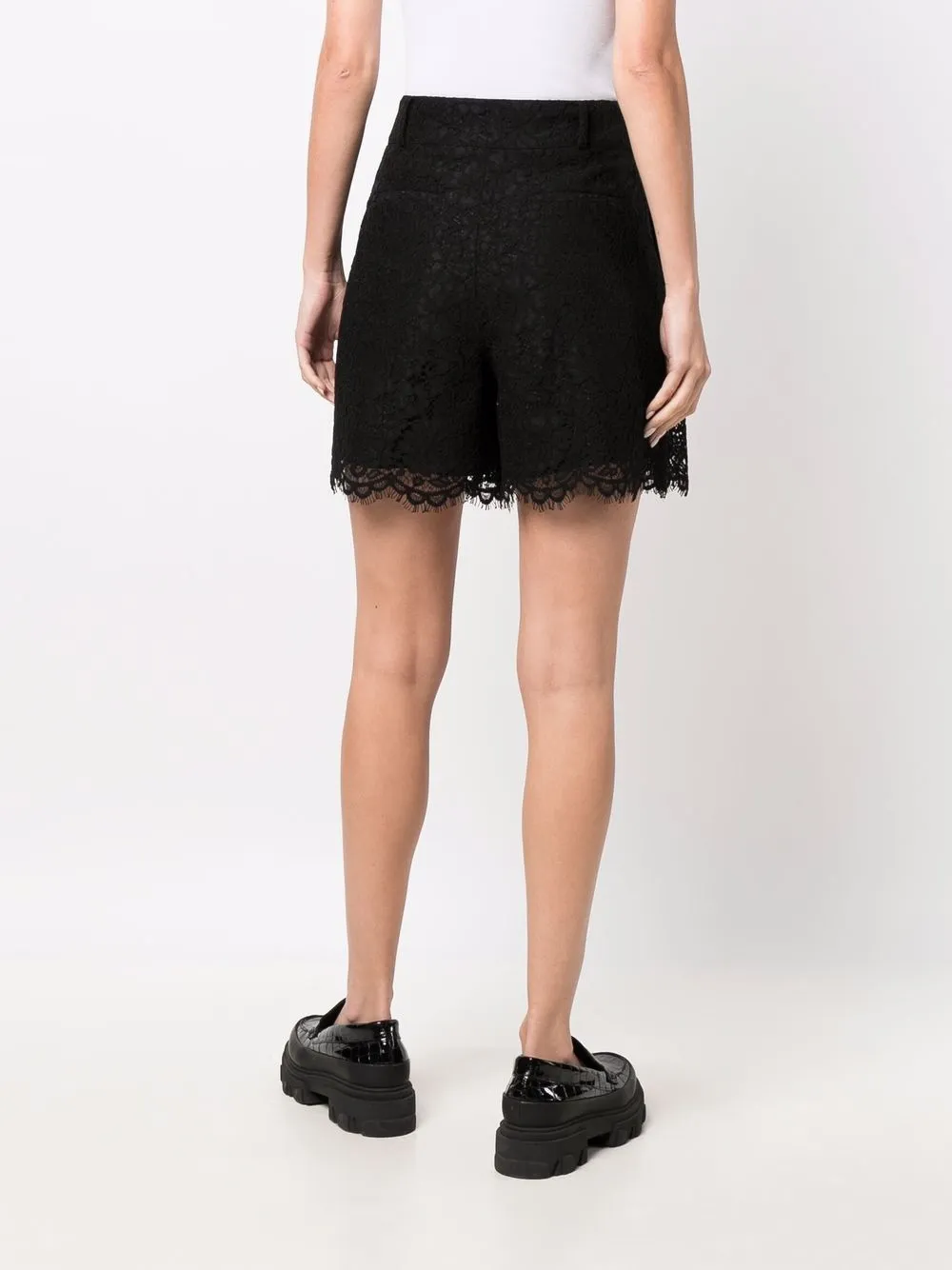 фото Red valentino кружевные шорты с завышенной талией