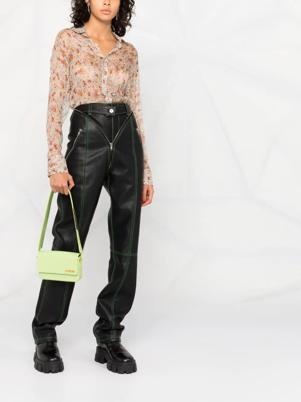 Disqued DSQUARED2 silk floral-print shirt Women