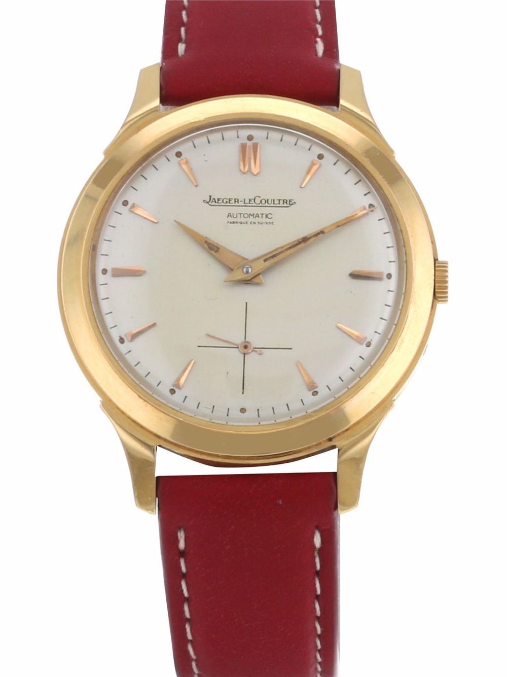 Pre-owned Jaeger-lecoultre 1970s  Vintage 34mm In White