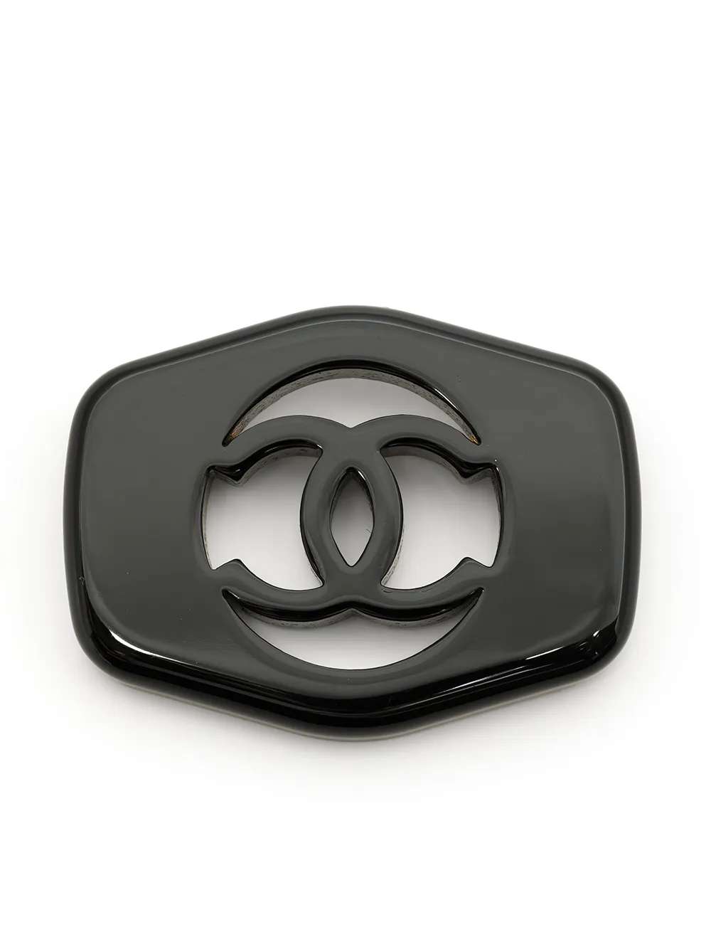 

Chanel Pre-Owned broche con logo CC 1997 - Negro