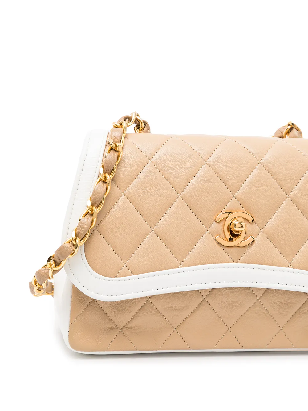 фото Chanel pre-owned стеганая сумка на плечо 1990-го года с логотипом cc