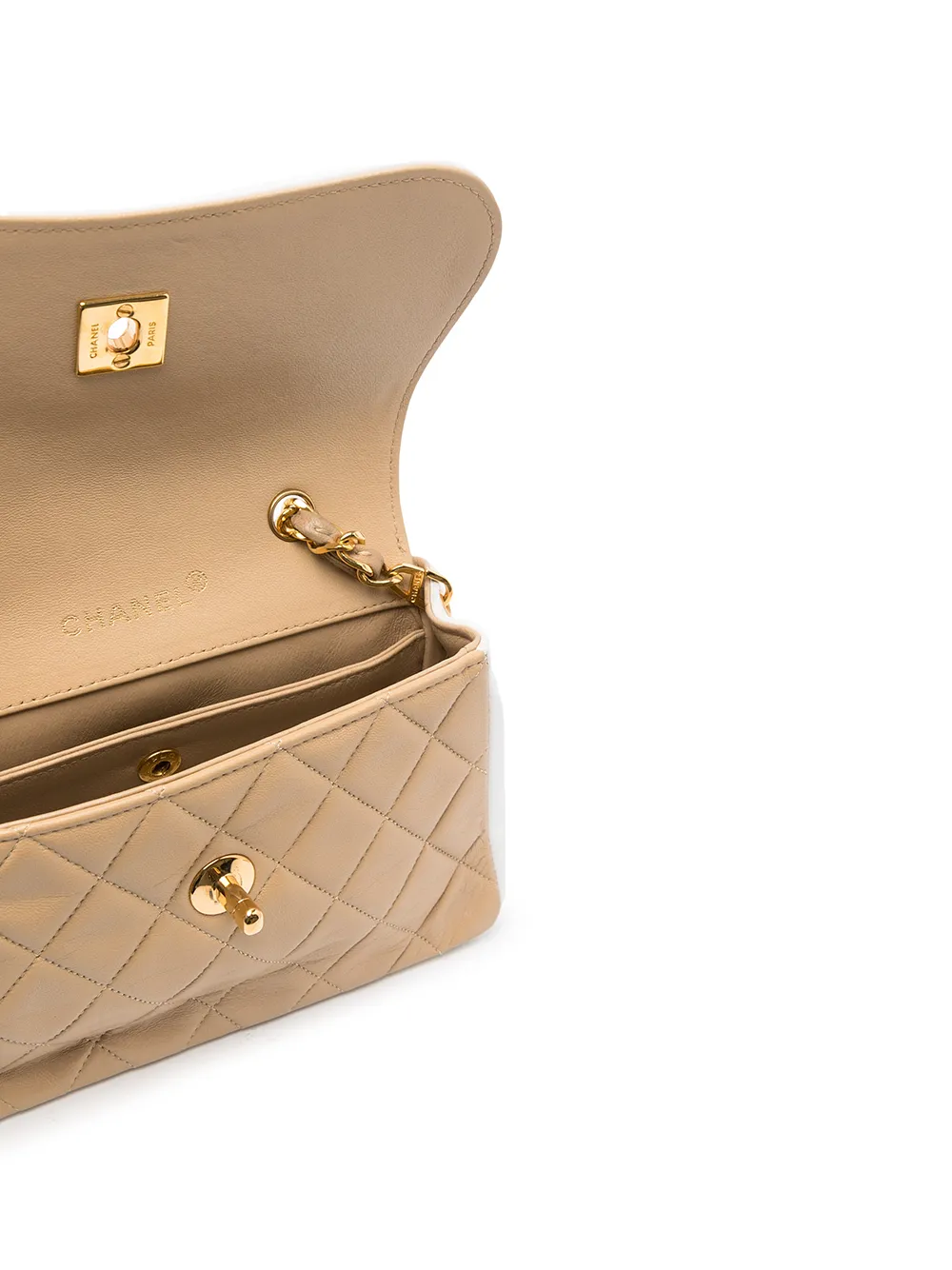 фото Chanel pre-owned стеганая сумка на плечо 1990-го года с логотипом cc