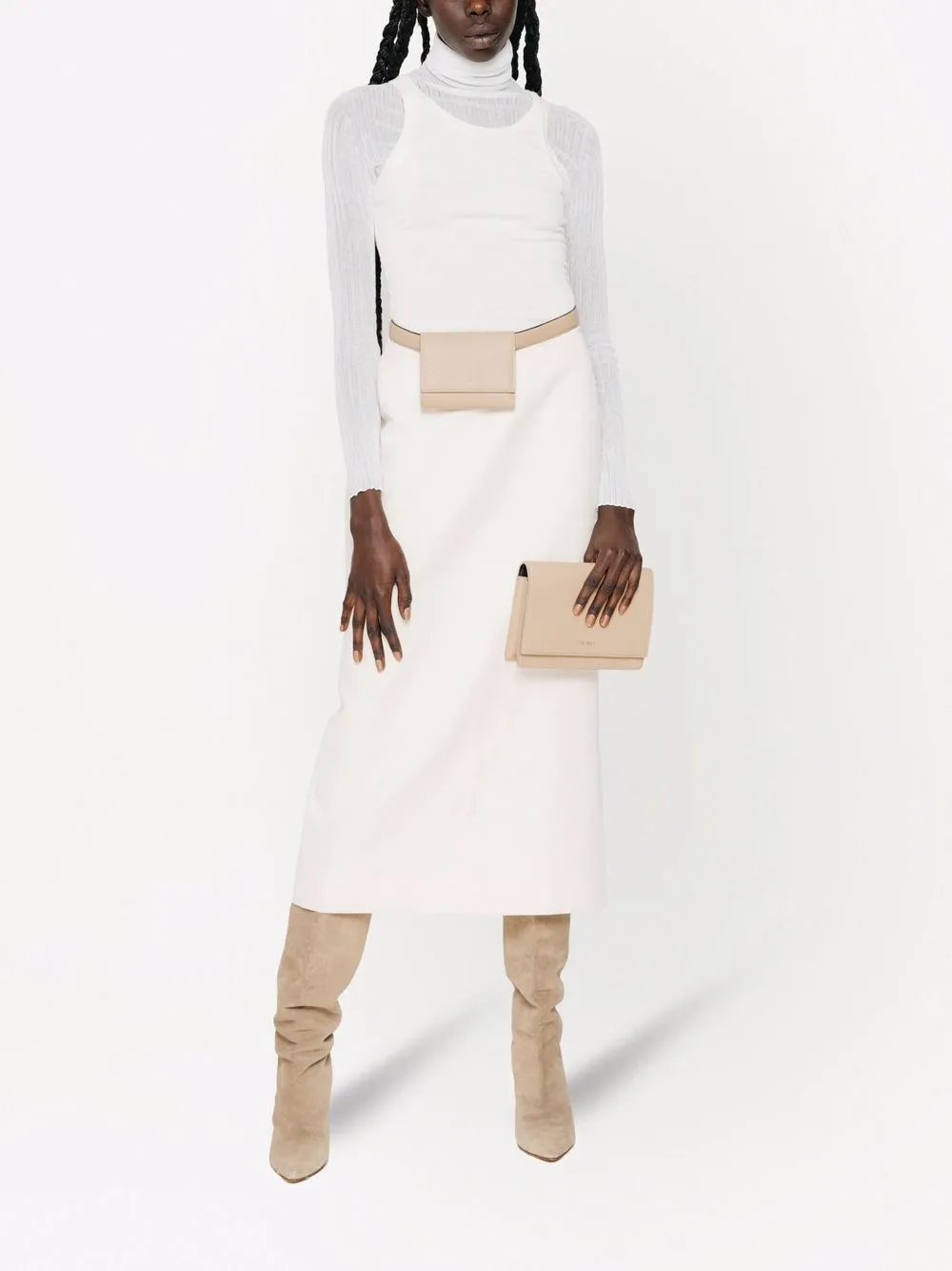 Yu Mei Suki Deer clutch - Beige
