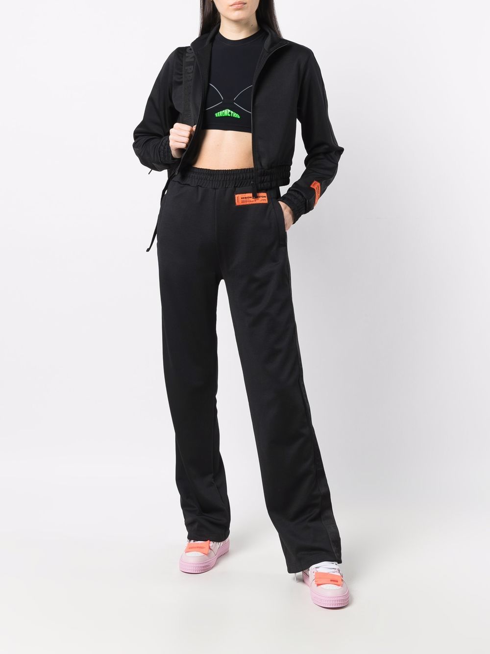 фото Heron preston logo-patch track pants