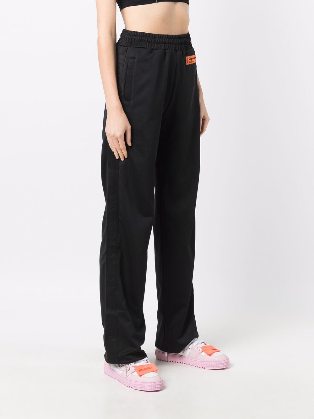 фото Heron preston logo-patch track pants