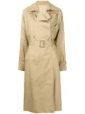 Boyarovskaya heart-cut belted trench coat - Brown