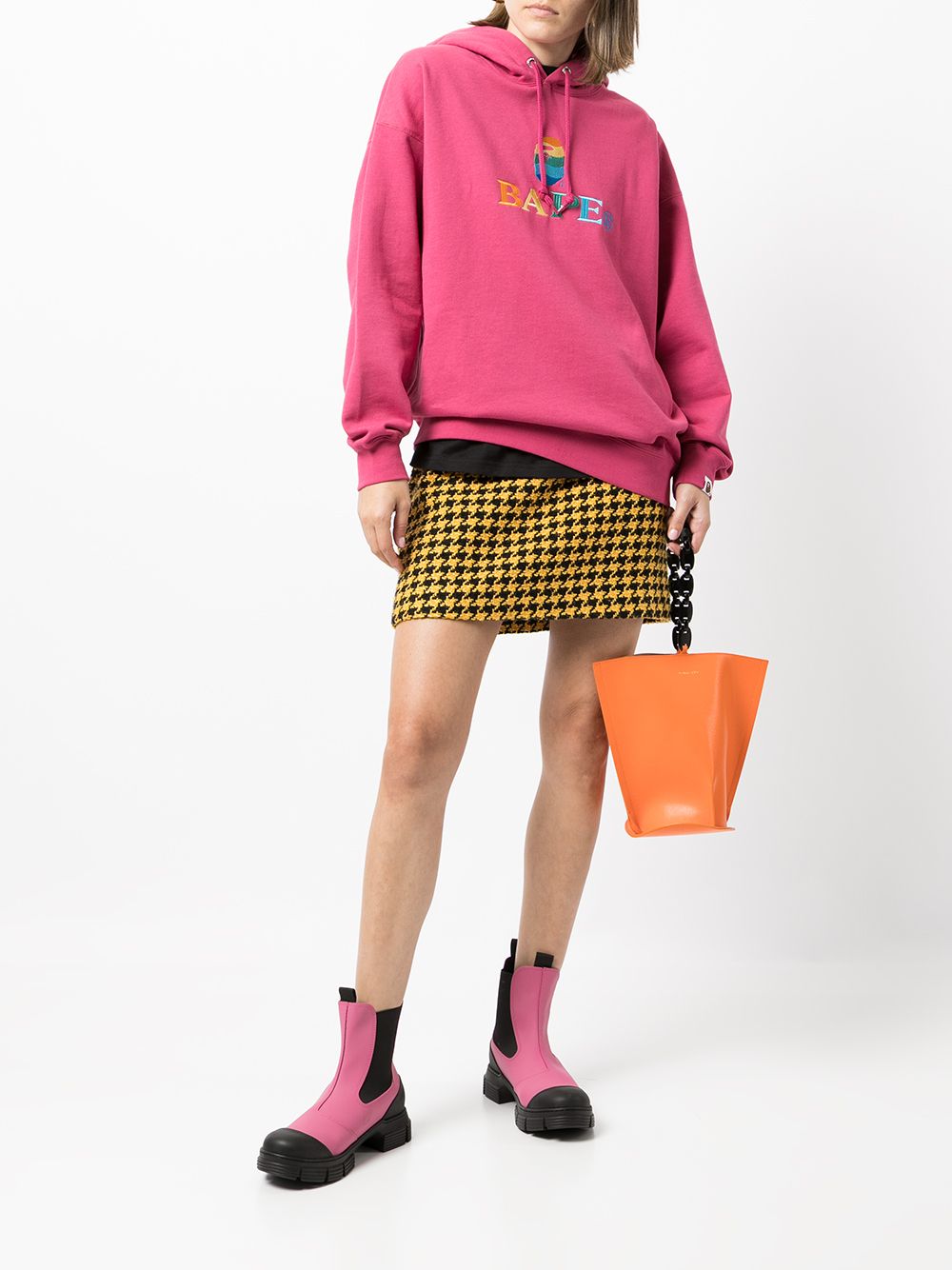 A BATHING APE® Hoodie met logoprint - Roze