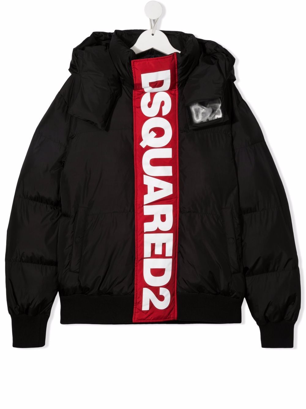 фото Dsquared2 kids куртка с капюшоном и логотипом