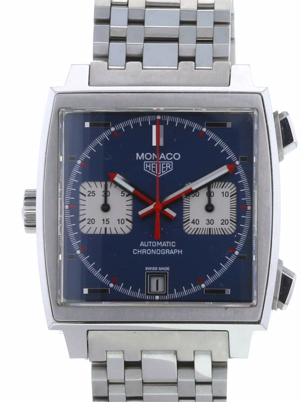 Pre-owned Tag Heuer 2009  Monaco 39mm In Blue