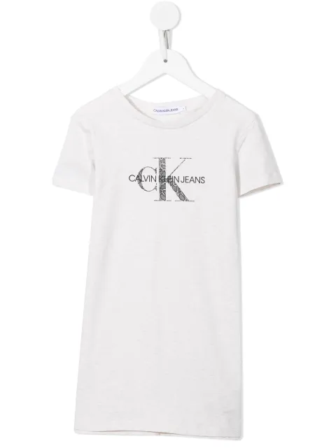 Calvin Klein Kids logo-print T-shirt dress