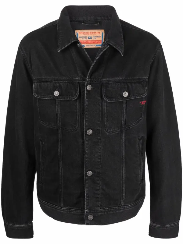 Mens black clearance levis denim jacket