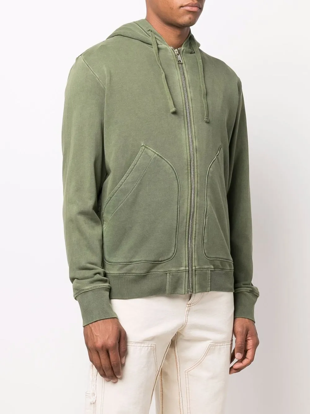 Diesel Hoodie met contrasterend vlak Groen