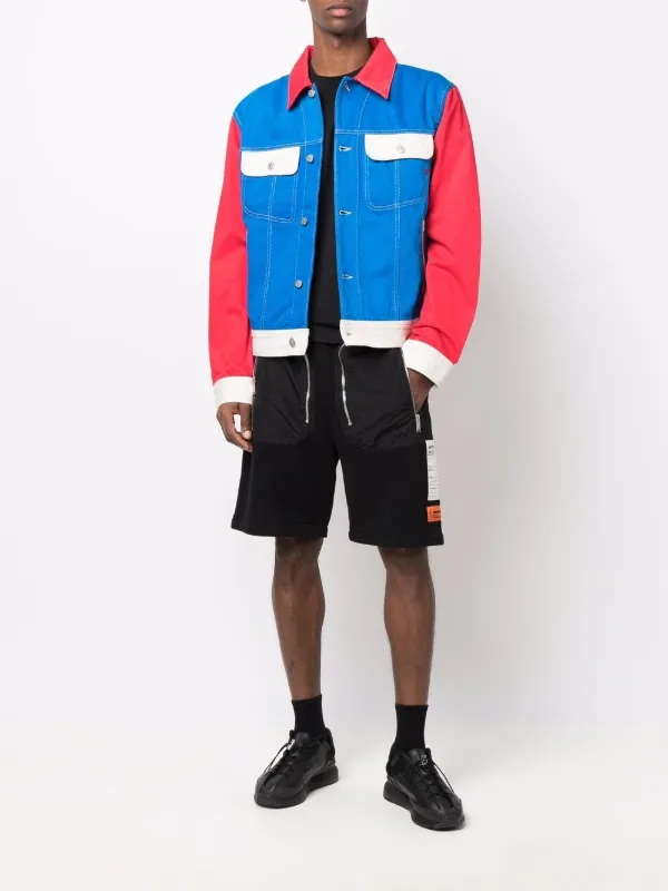 Diesel colour-block Denim Jacket - Farfetch