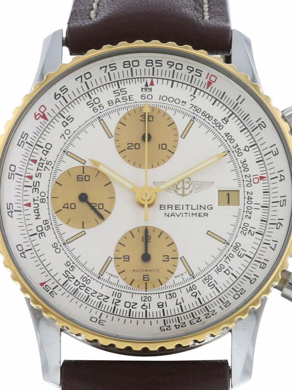 фото Breitling pre-owned наручные часы navitimer pre-owned 40 мм 1990-х годов