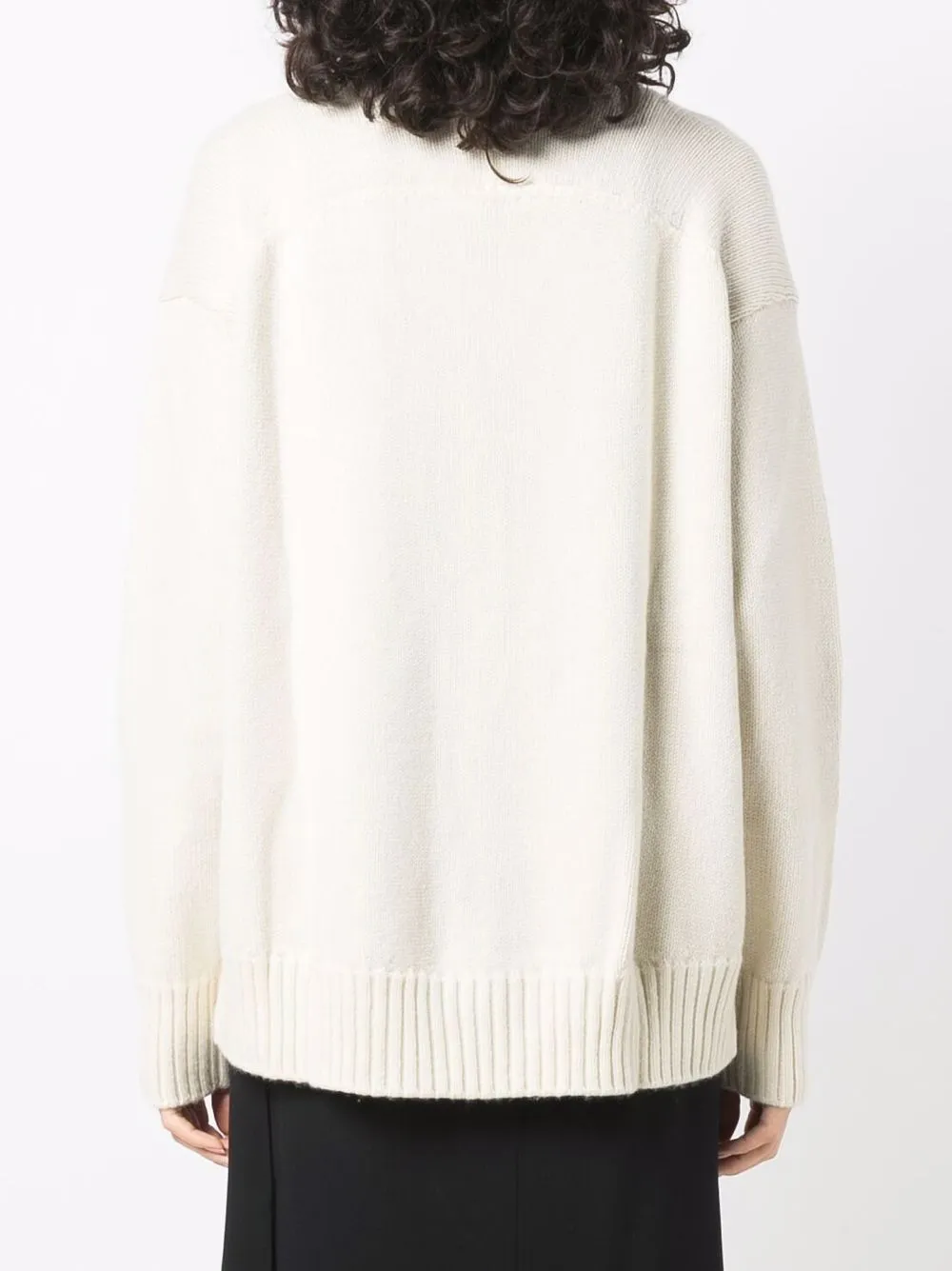 Oversized Cashmere Cardigan In Neutrals