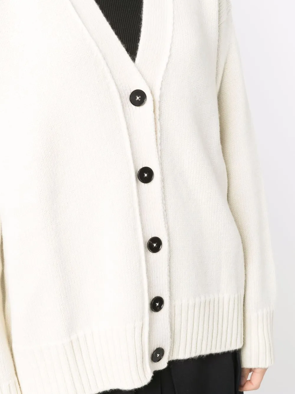 Oversized Cashmere Cardigan In Neutrals