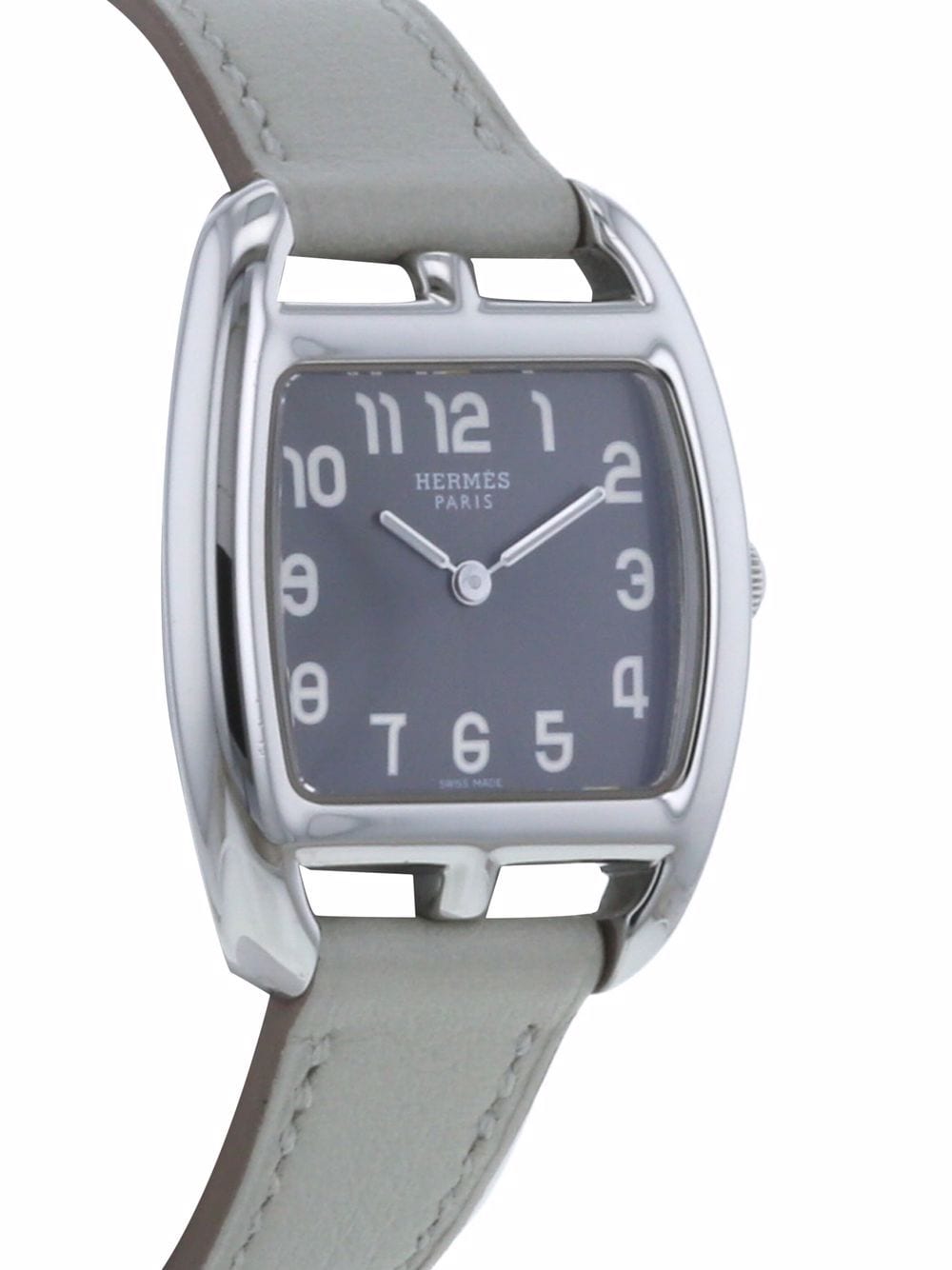 Pre-owned Hermes 2010  Cape Cod 27mm In Grey