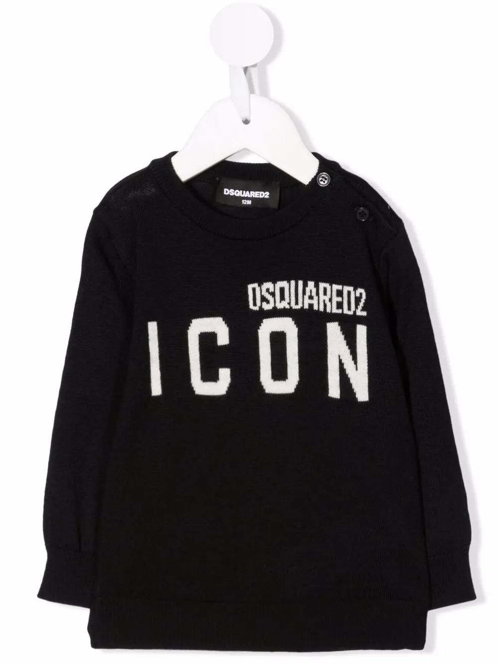 

Dsquared2 Kids suéter con logo estampado - Negro