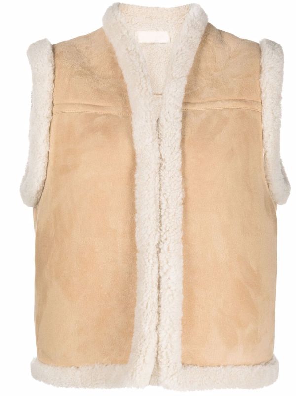 nili lotan shearling vest