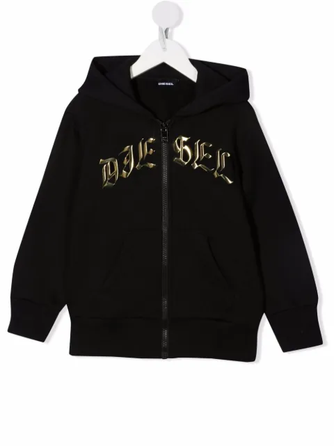 Diesel Kids худи на молнии с логотипом