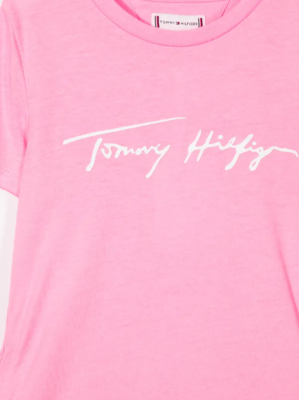 tommy hilfiger pink t shirt