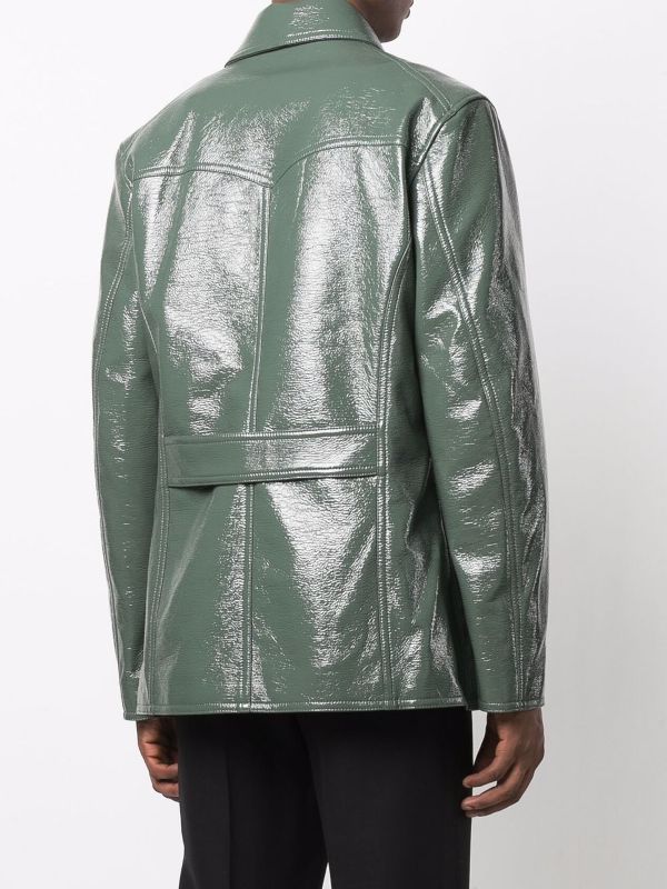 amiri green python jacket