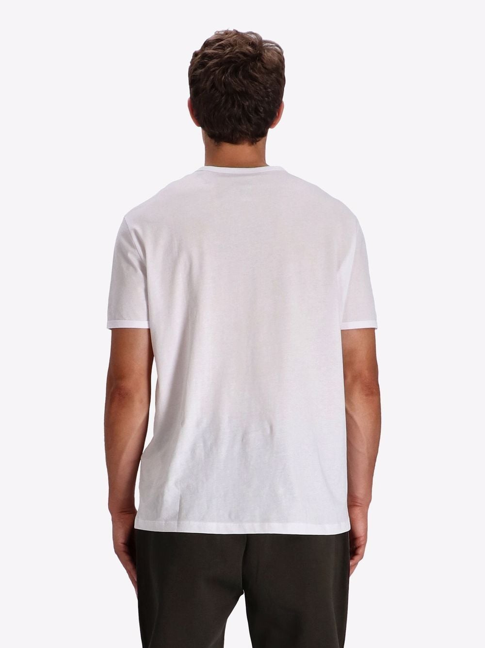 Shop Armani Exchange Logo-print Cotton T-shirt In White