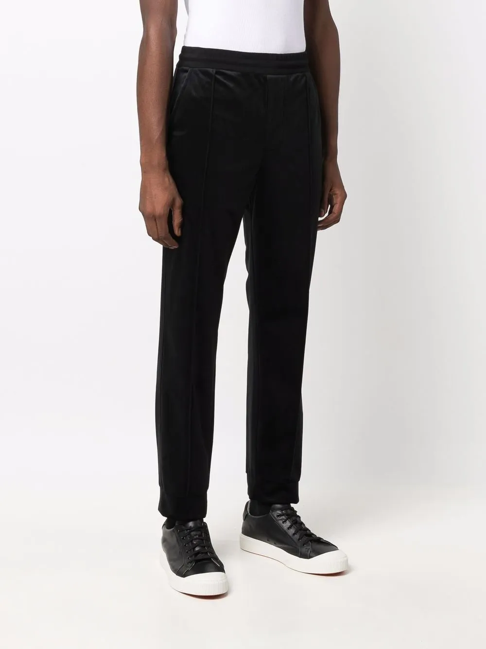 фото Emporio armani бархатные брюки кроя слим