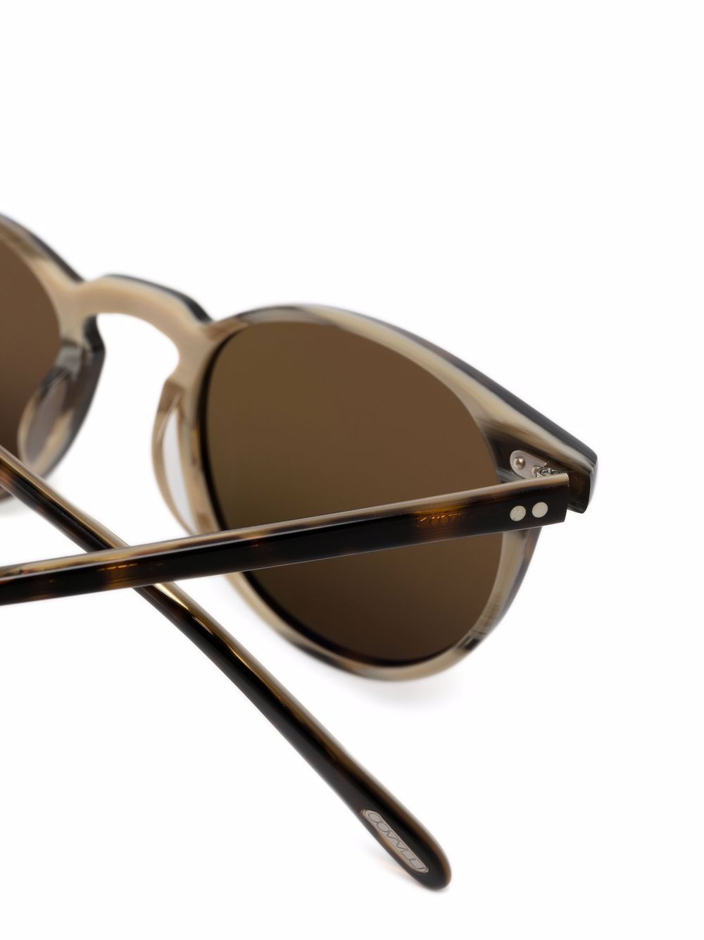 фото Oliver peoples солнцезащитные очки riley в круглой оправе