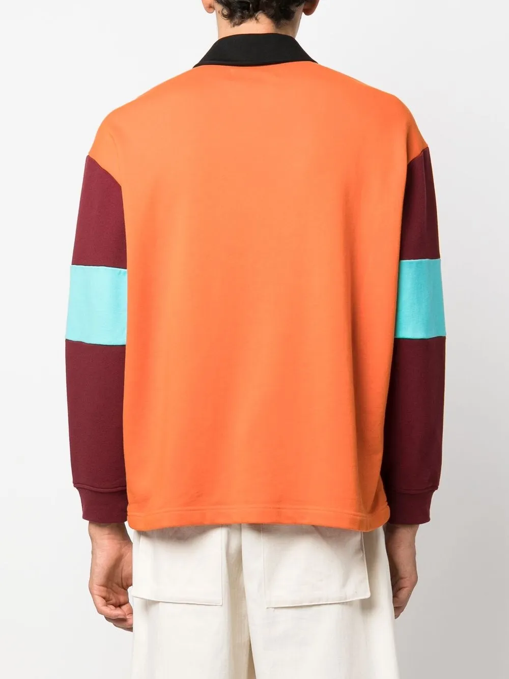 Viktor & Rolf V&r Mister Mister Long-sleeve Polo Shirt In Grey