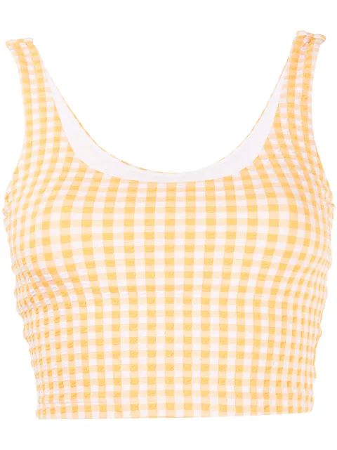 The Upside gingham crop top