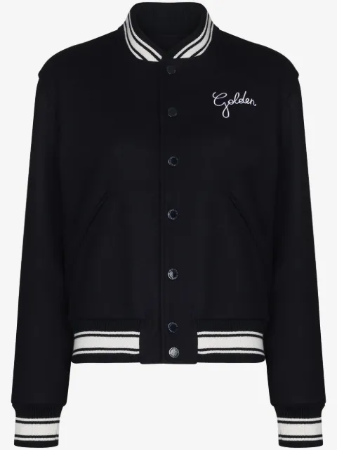 Golden Goose embroidered-logo bomber jacket