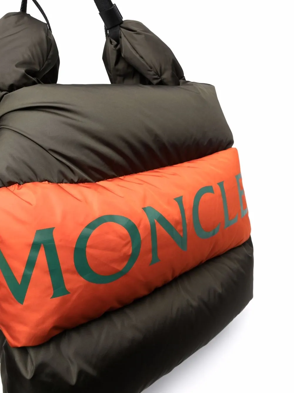 фото Moncler дутая сумка-тоут с логотипом