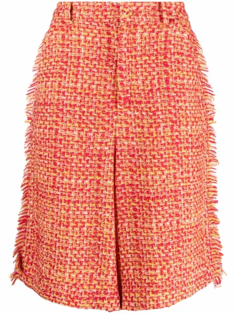 A BETTER MISTAKE tweed wool-blend shorts