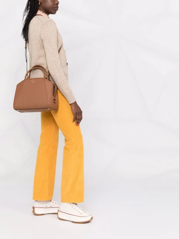 michael kors brown and yellow bolsa