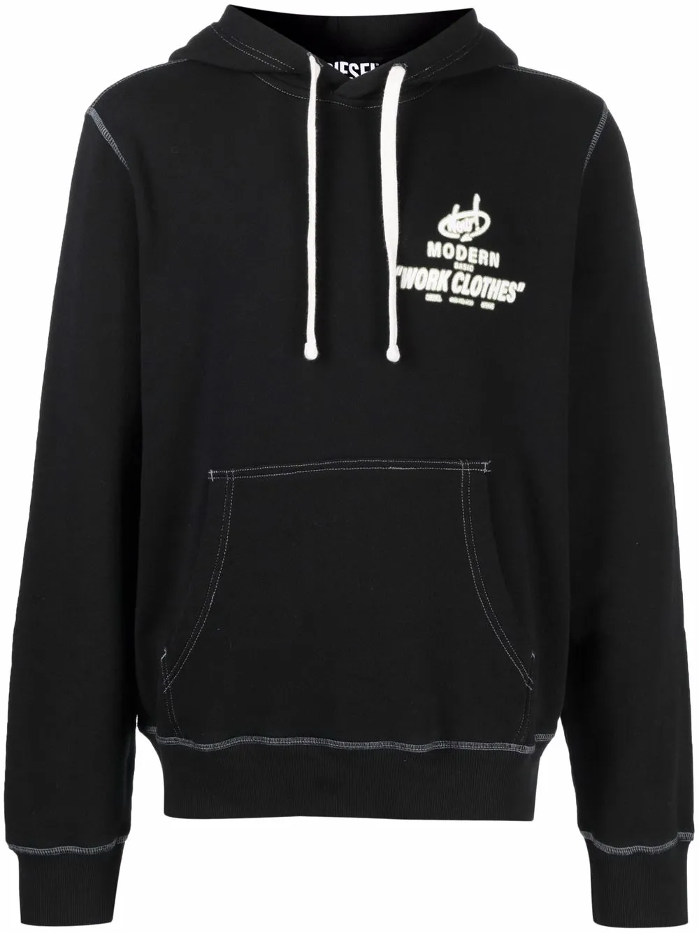 

Diesel Modern Basic drawstring hoodie - Black