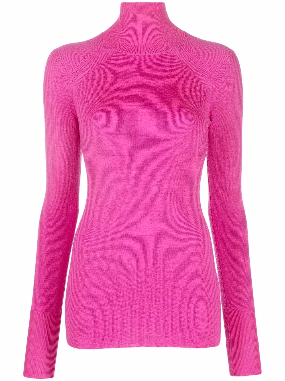 neon pink polo neck
