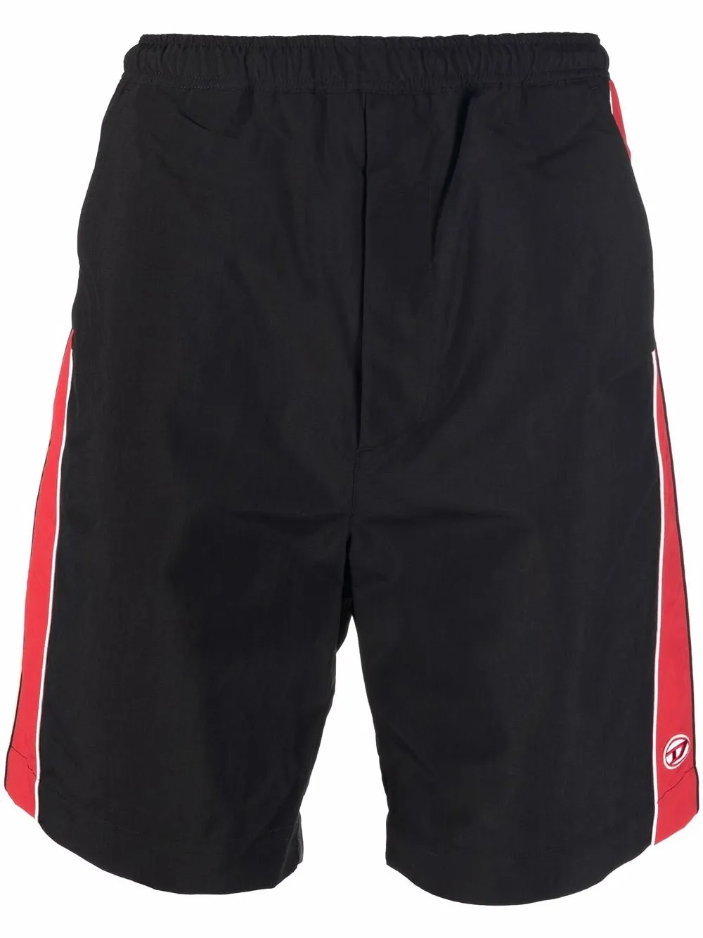 

Diesel two-tone track shorts - Black